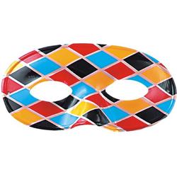 CARNIVAL TOYS - Harlekijn masker met ruiten voor volwassenen - Maskers > Masquerade masker